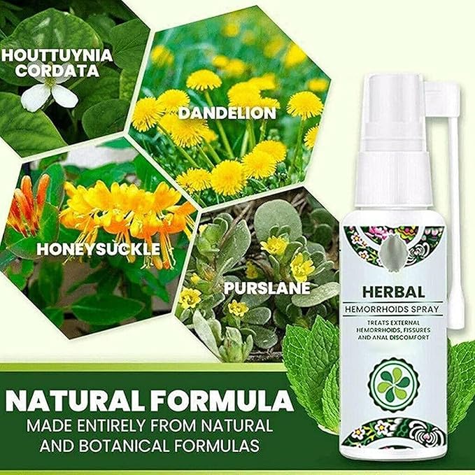 100% Natural Herbal Hemorrhoids Spray