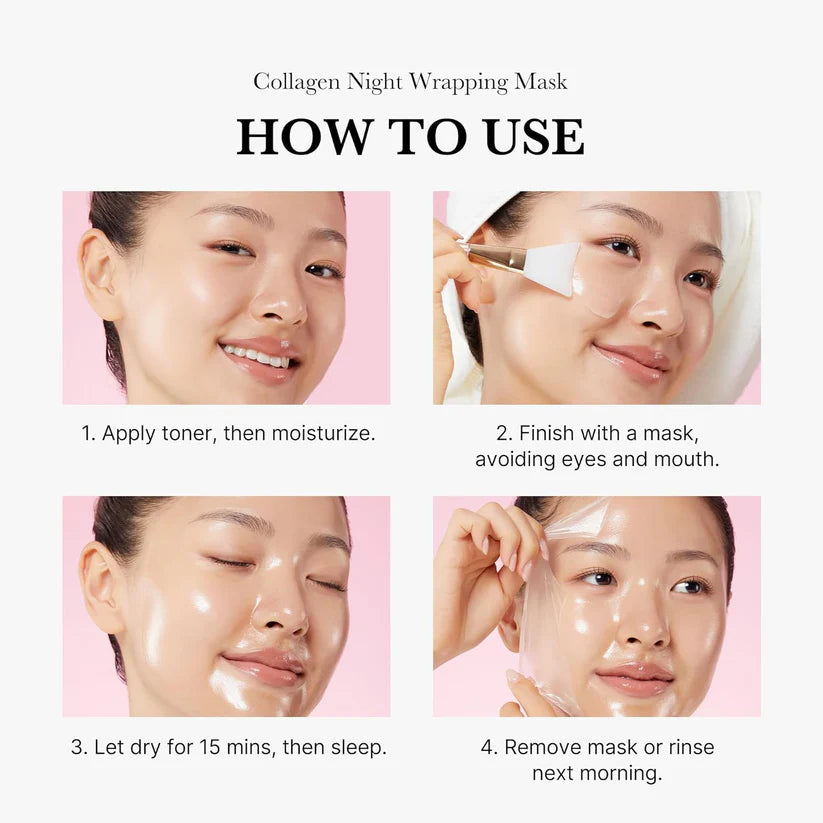 100% ORIGINAL Korean Collagen Overnight Peel-Off Mask | Buy 1 Get 1 FREE🔥