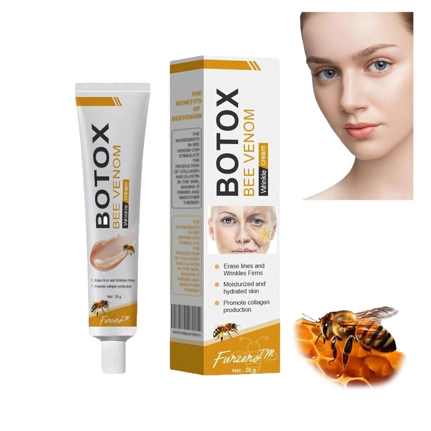 BeeTox™ - Bee Venom Wrinkle Repair Cream 🐝✨